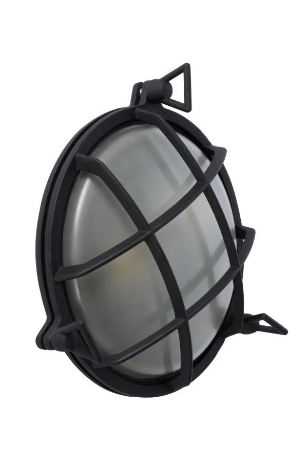 Lucide DUDLEY - Wall light Outdoor - 1xE27 - IP65 - Black - off